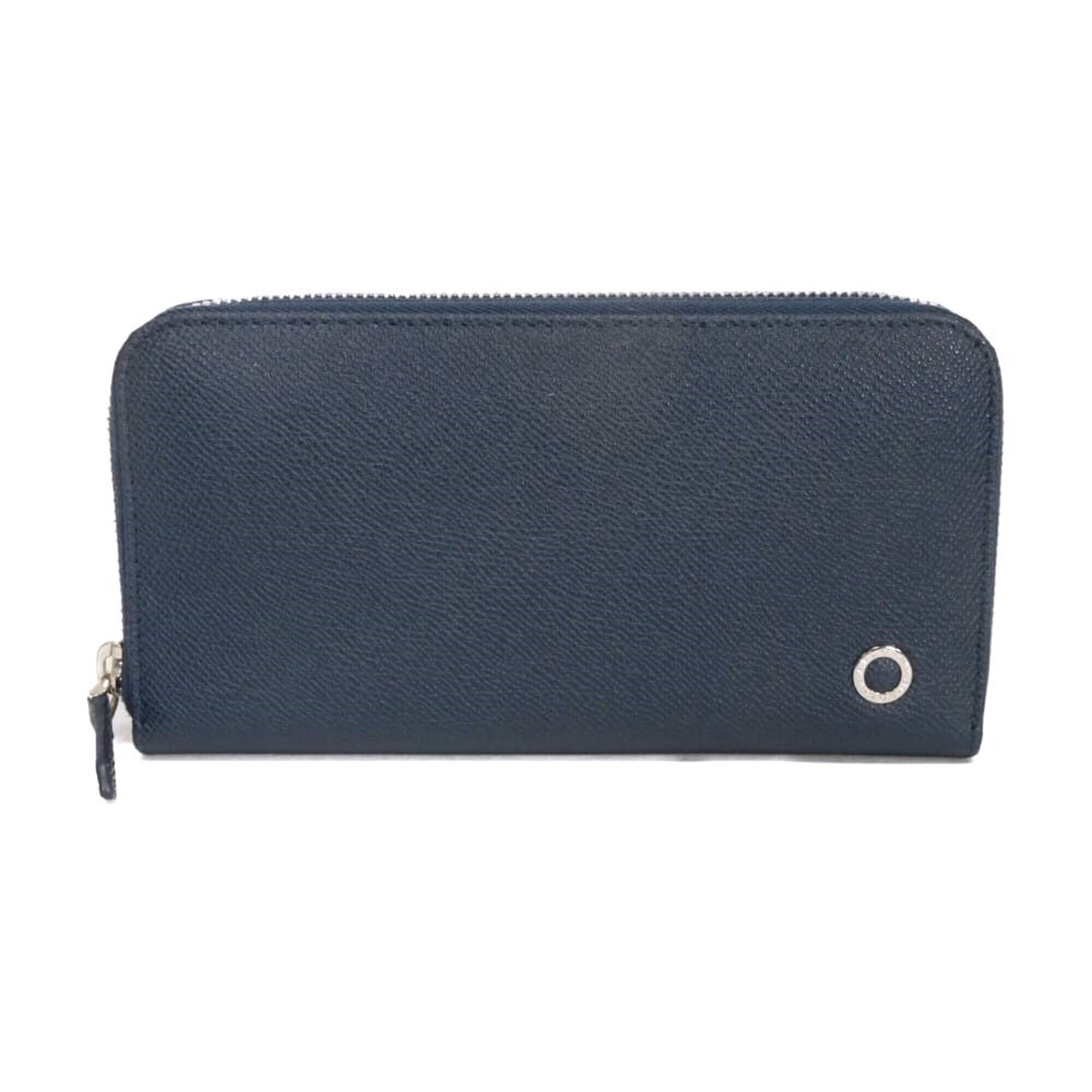 BVLGARI BB Man Long Zip Wallet, Tropical Turquoise Bicolor, RFID IC Chip, Log...